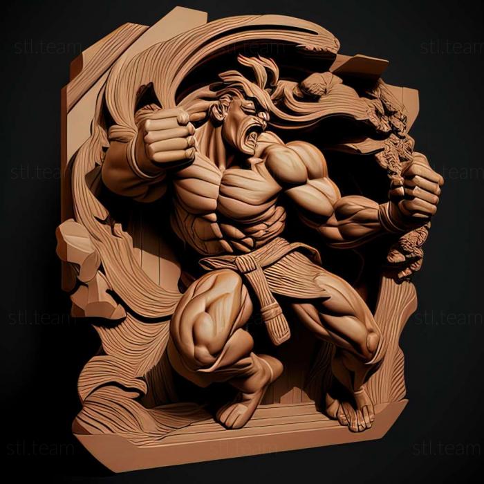 3D model Street Fighter II Special Champion Edition game (STL)